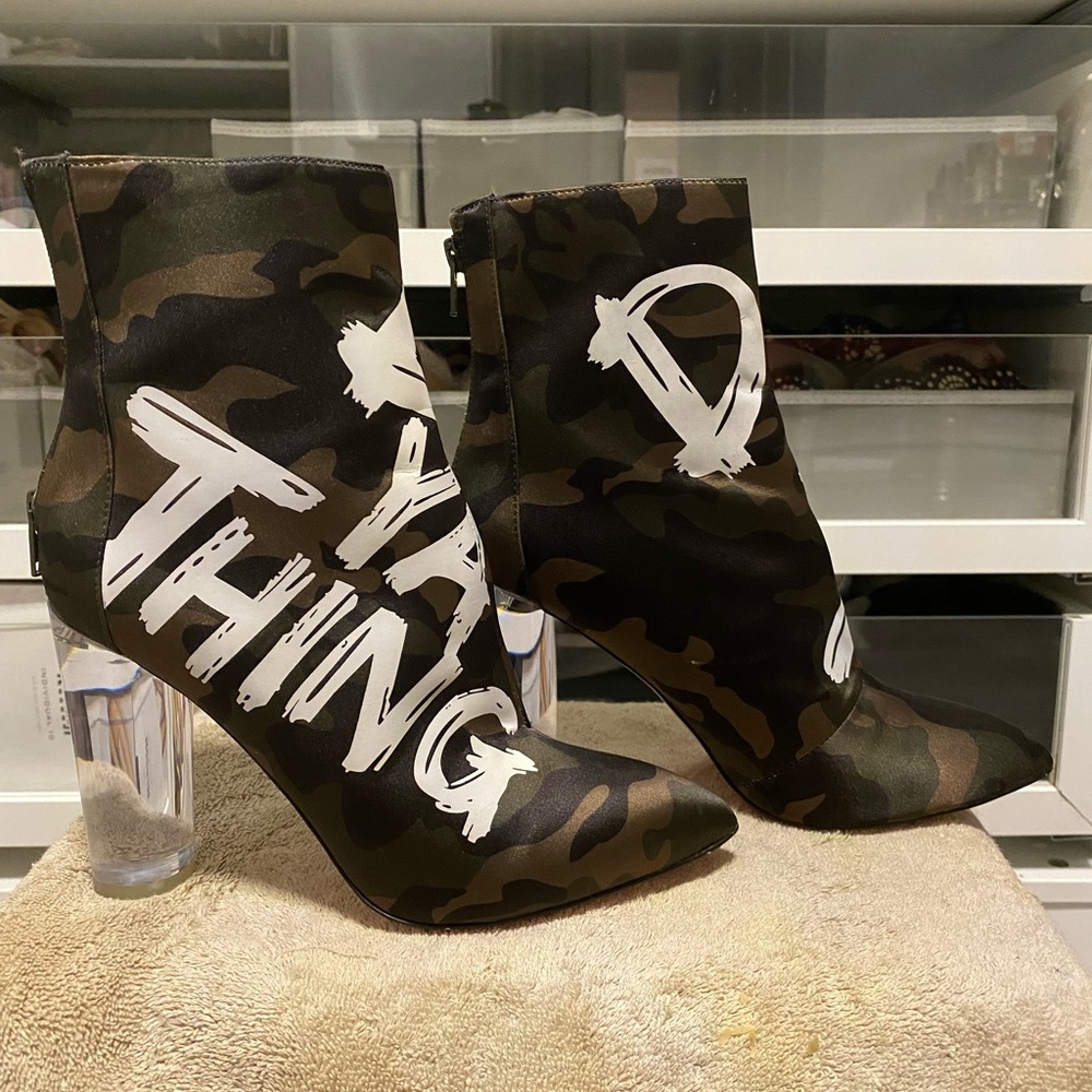 Aldo shoes - do ya thing, size 6.5, ankle boots with clear heel